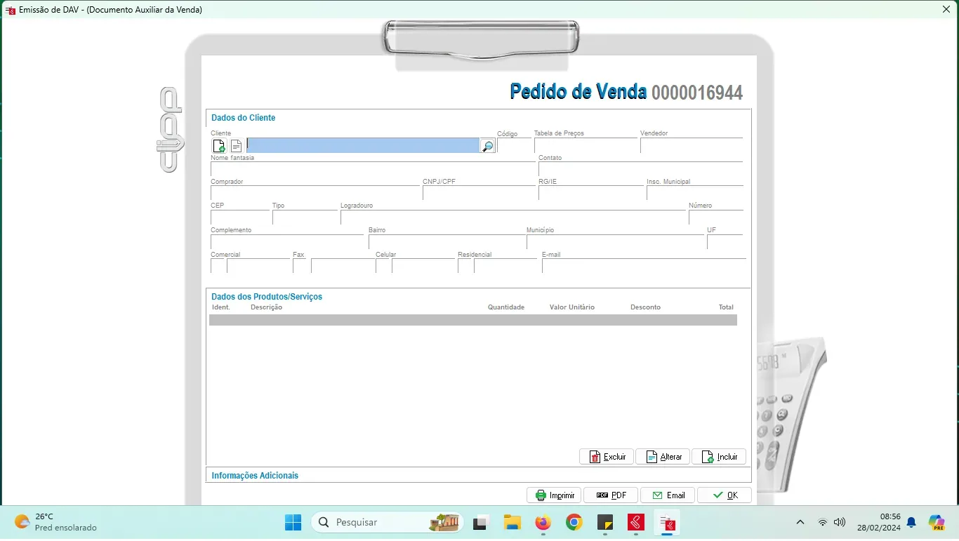 PEDIDO DE VENDASResultadoResultado